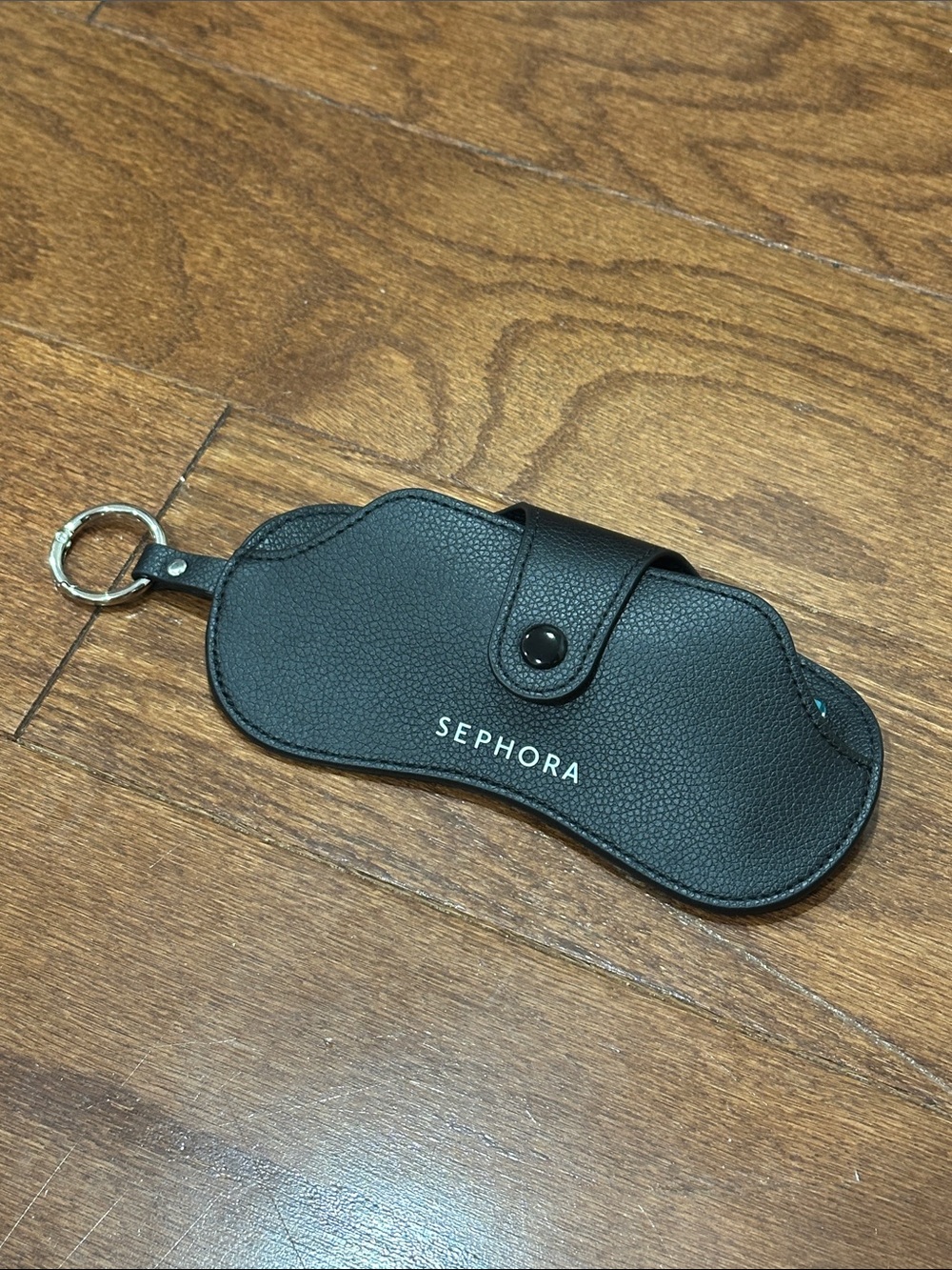 Sephora Black Faux Leather Sunglasses Case with Keyring —sealed package